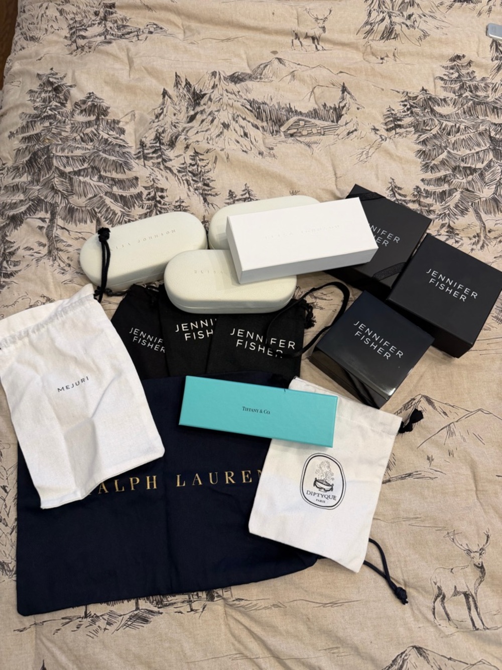 Assorted Jewelry and Sunglasses cases - Branded Accessory Storage